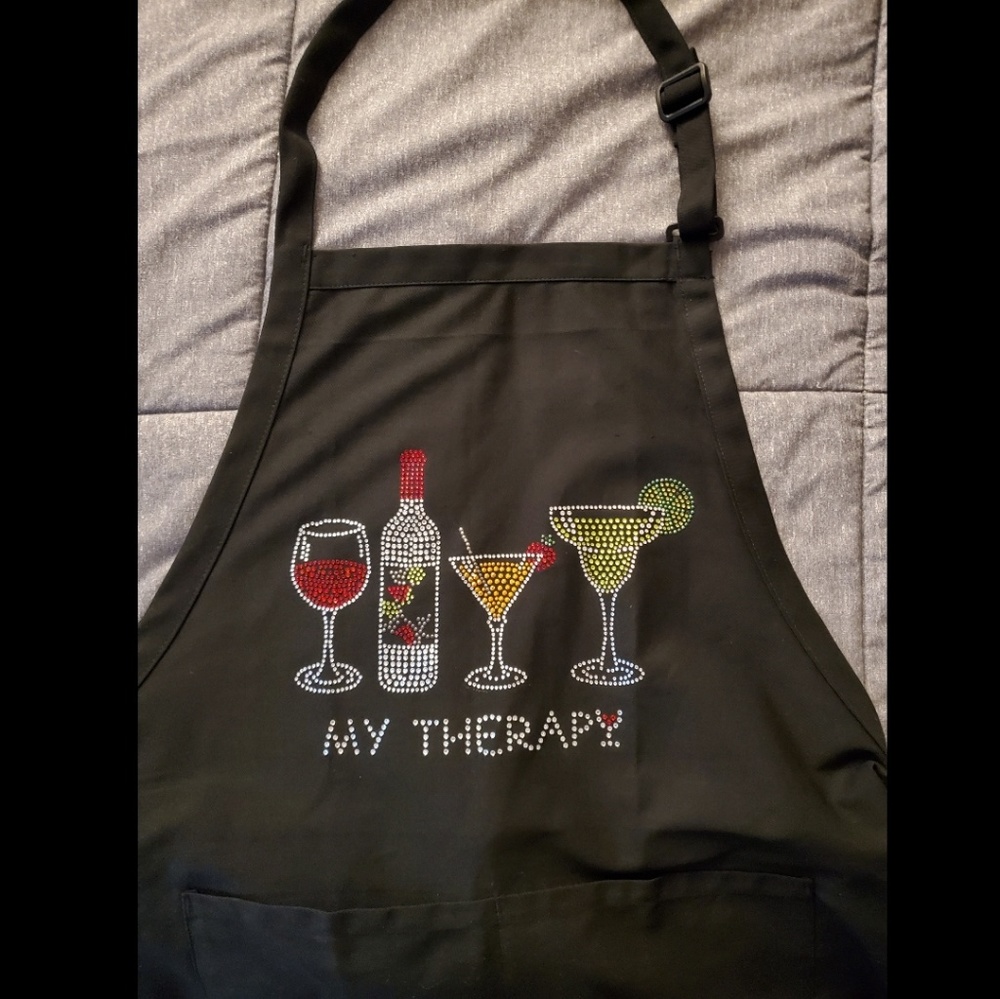 Wine glass apron